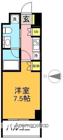 コンフォリア下北沢(1K/5階)の間取り写真