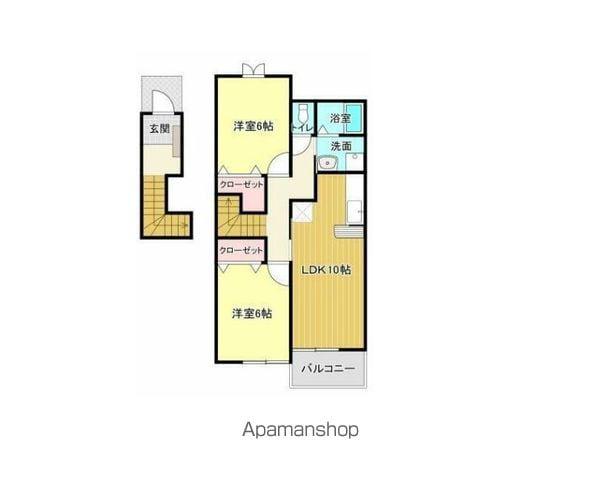 セトル・グリーン(2LDK/2階)の間取り写真