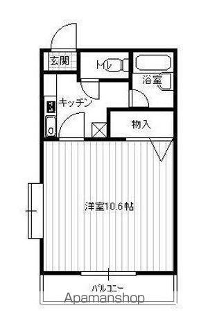 HIRAIハイツA棟(1K/2階)の間取り写真