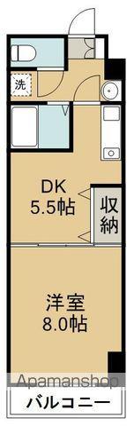 ベルシティ榴ヶ岡(1DK/9階)の間取り写真