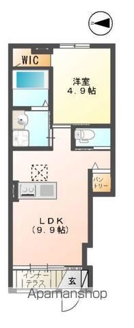 ヴィンシトーレ(1LDK/1階)の間取り写真
