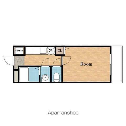 アビテ小彩郷(1K/2階)の間取り写真