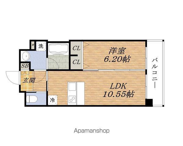 PREGIO豊中(1LDK/5階)の間取り写真