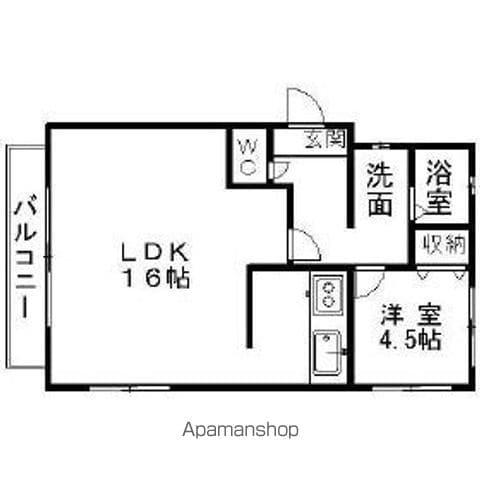 アルコ11(1LDK/4階)の間取り写真
