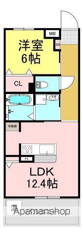 STORYマンション新神田(1LDK/1階)の間取り写真