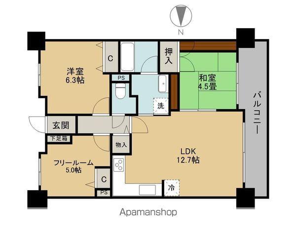 パデシオン浜大津(2SLDK/9階)の間取り写真