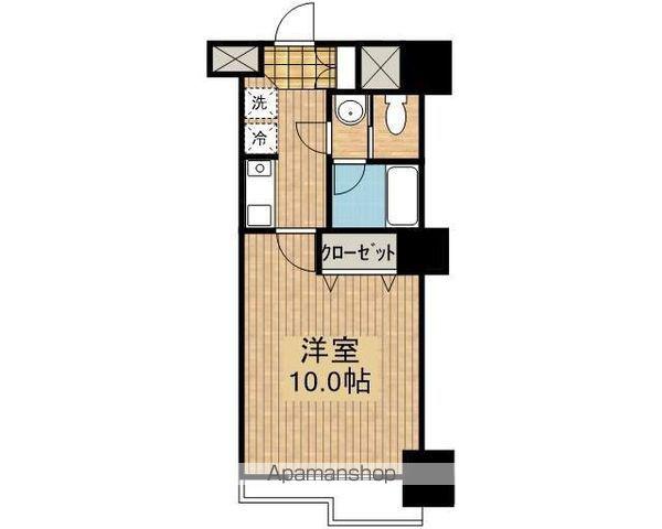 タウンコート大通(1K/6階)の間取り写真