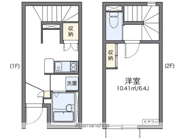 レオネクスト貝田(1K/1階)の間取り写真