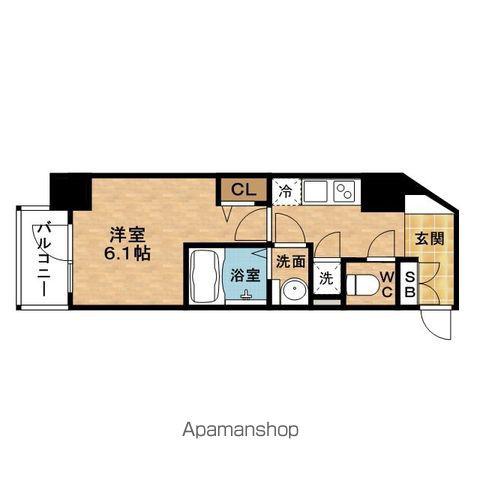 RESIUR-H OSAKAデイフィール(1K/5階)の間取り写真