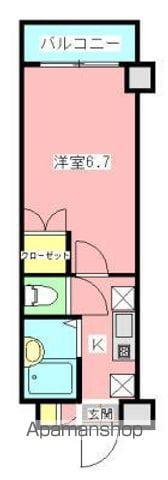 イーストベイ・船橋本町(1K/9階)の間取り写真