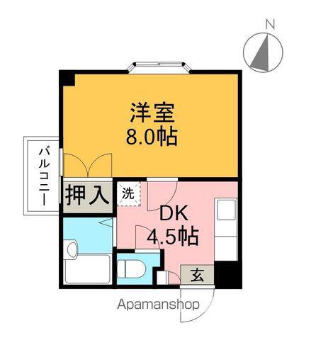 エンジェルガーデン(1DK/3階)の間取り写真