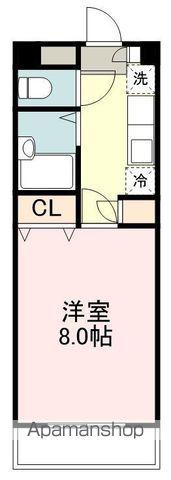 グランドパレス長町(1K/2階)の間取り写真