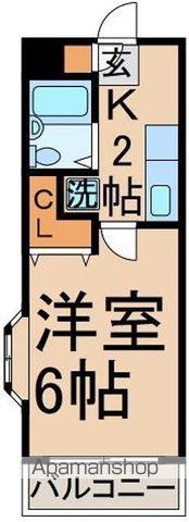 ドエル立川(1K/1階)の間取り写真