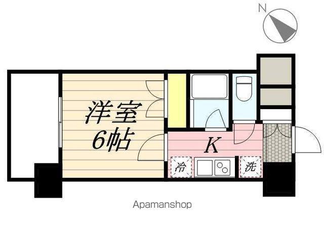 MAXIV関内(1K/4階)の間取り写真