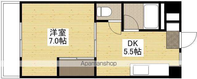 メゾン西村(1DK/2階)の間取り写真