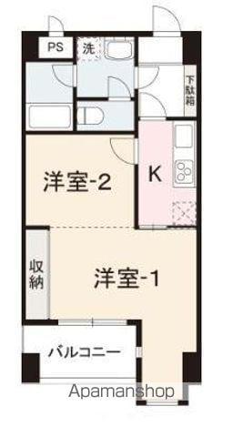 ラフィネHIRO(1K/5階)の間取り写真