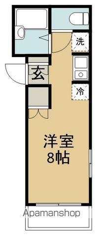 仙台市地下鉄南北線 北仙台駅 徒歩13分 2階建 築29年(ワンルーム/2階)の間取り写真