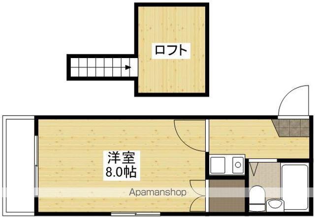 オレンジハウス坪井(1K/1階)の間取り写真