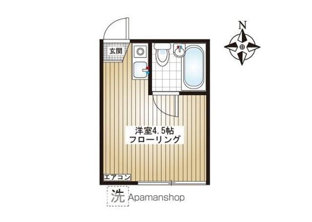 パークイースト東高円寺(ワンルーム/1階)の間取り写真
