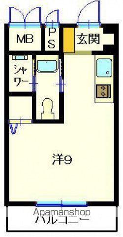 第6みぞたコーポ(ワンルーム/4階)の間取り写真