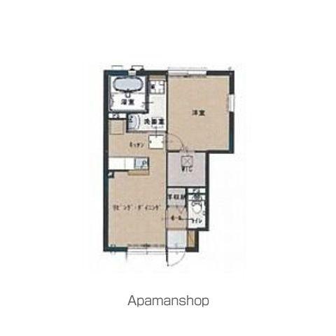 セリジェ越名B(1LDK/1階)の間取り写真