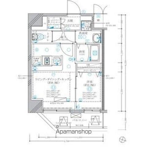 ディアレイシャス東別院Ⅳ(1LDK/10階)の間取り写真