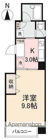 LIVES(1K/3階)の間取り写真