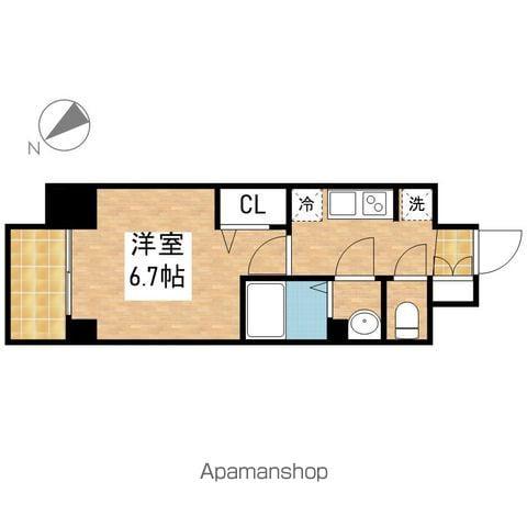 プレサンス鶴舞ファースト(1K/9階)の間取り写真