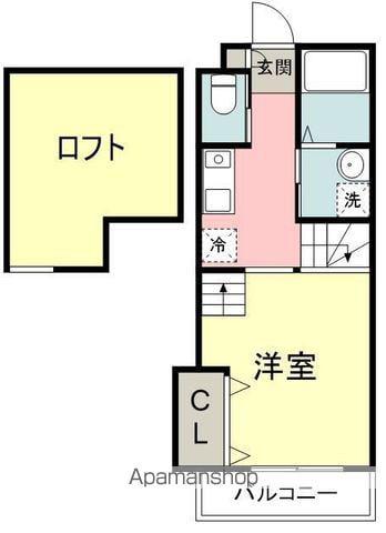 よかメゾンⅡ(1K/2階)の間取り写真