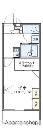レオパレス秀(1K/1階)の間取り写真