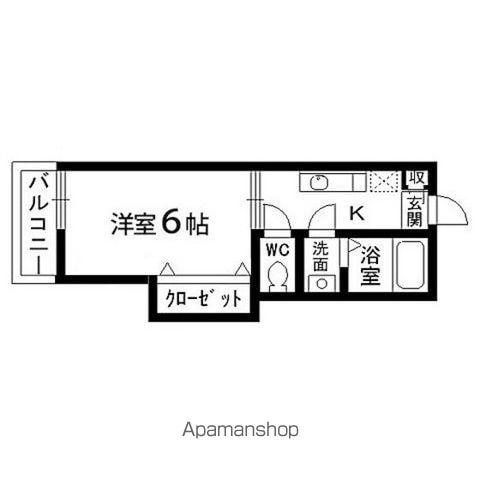 コンフォート永和台(1K/2階)の間取り写真