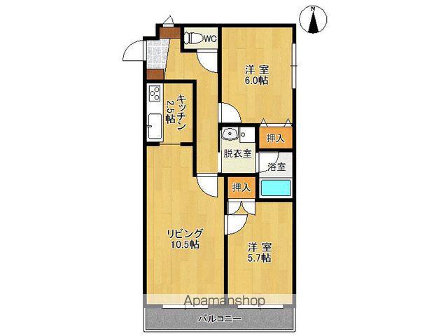 イセキ612(2LDK/2階)の間取り写真