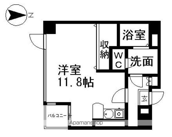 アーバンポイント新栄(ワンルーム/4階)の間取り写真
