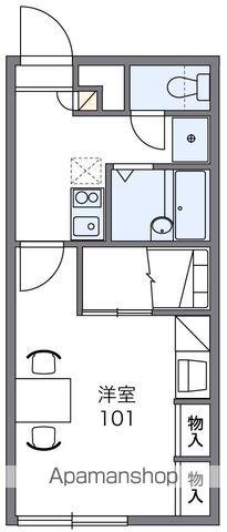 レオパレスK.YⅡ(1K/2階)の間取り写真
