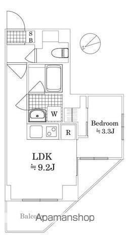 サットンアリビオ八王子 3階階 間取り