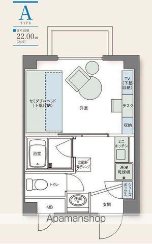 アルファコンフォート高松(1K/7階)の間取り写真