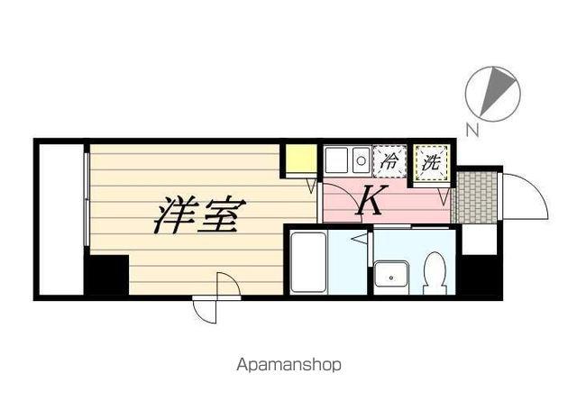グリフィン横浜・ベイブリーズ(1K/3階)の間取り写真