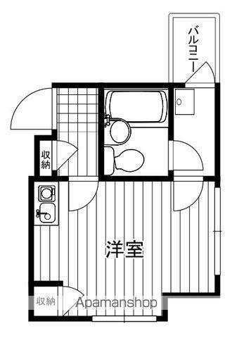 ベルトピア松戸第7(ワンルーム/4階)の間取り写真