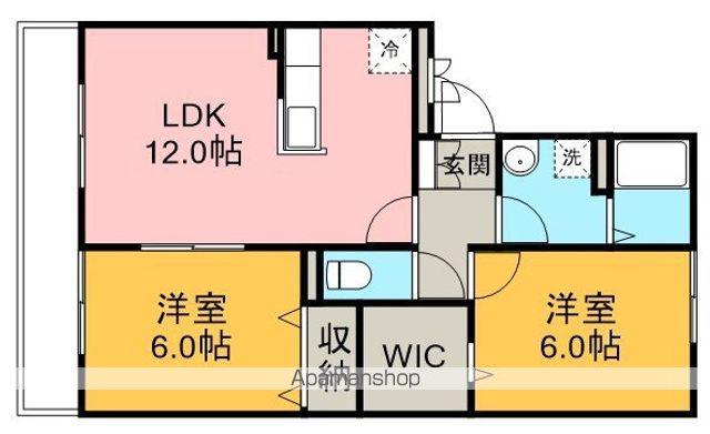 フェニックス小仙波B(2LDK/1階)の間取り写真