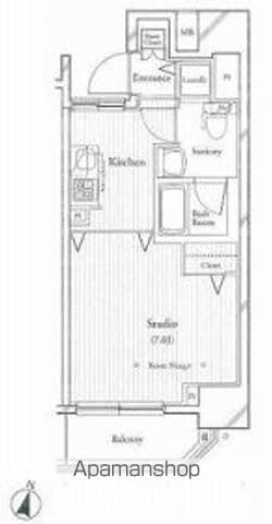フィットエル仙台一番町(1K/10階)の間取り写真
