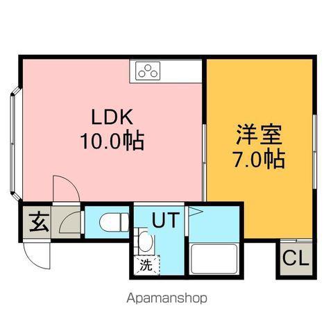 グレイスコート(1LDK/2階)の間取り写真