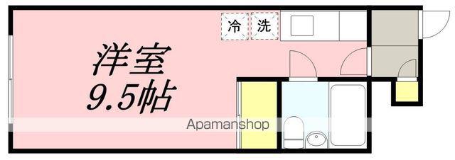 メゾンハーバービュー(ワンルーム/1階)の間取り写真