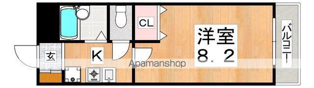 メゾンプレジール(1K/2階)の間取り写真