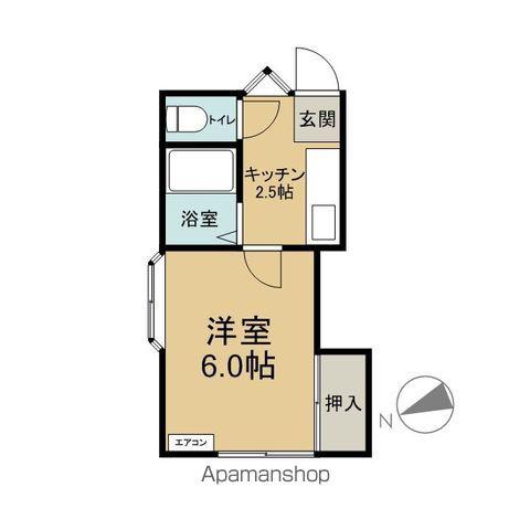FEEL FINE KANAZAWA(1K/1階)の間取り写真