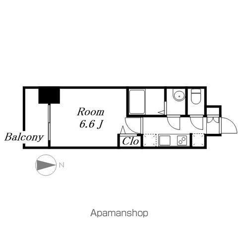 プレサンス名駅南エディフィス(1K/6階)の間取り写真