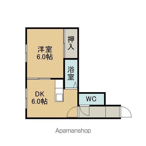 タウンコーポ5(1DK/2階)の間取り写真