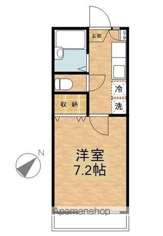 モタニハイツ(1K/2階)の間取り写真