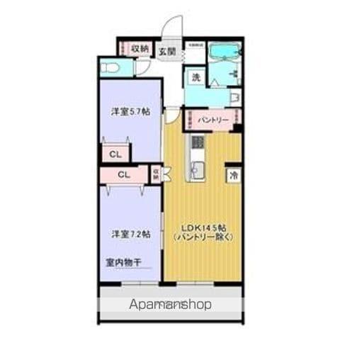 レジデンス グリシナ (2LDK/3階)の間取り写真