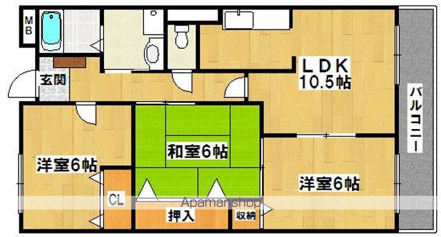 メゾン・エスポワール(3LDK/3階)の間取り写真