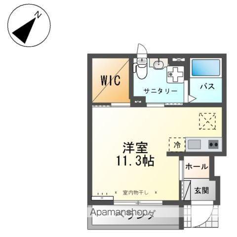 レジーナ ガーデン(ワンルーム/1階)の間取り写真